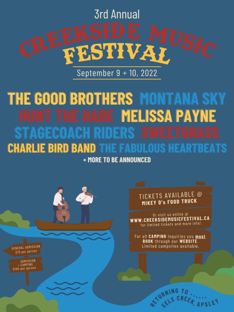 This is poster of creekside festival