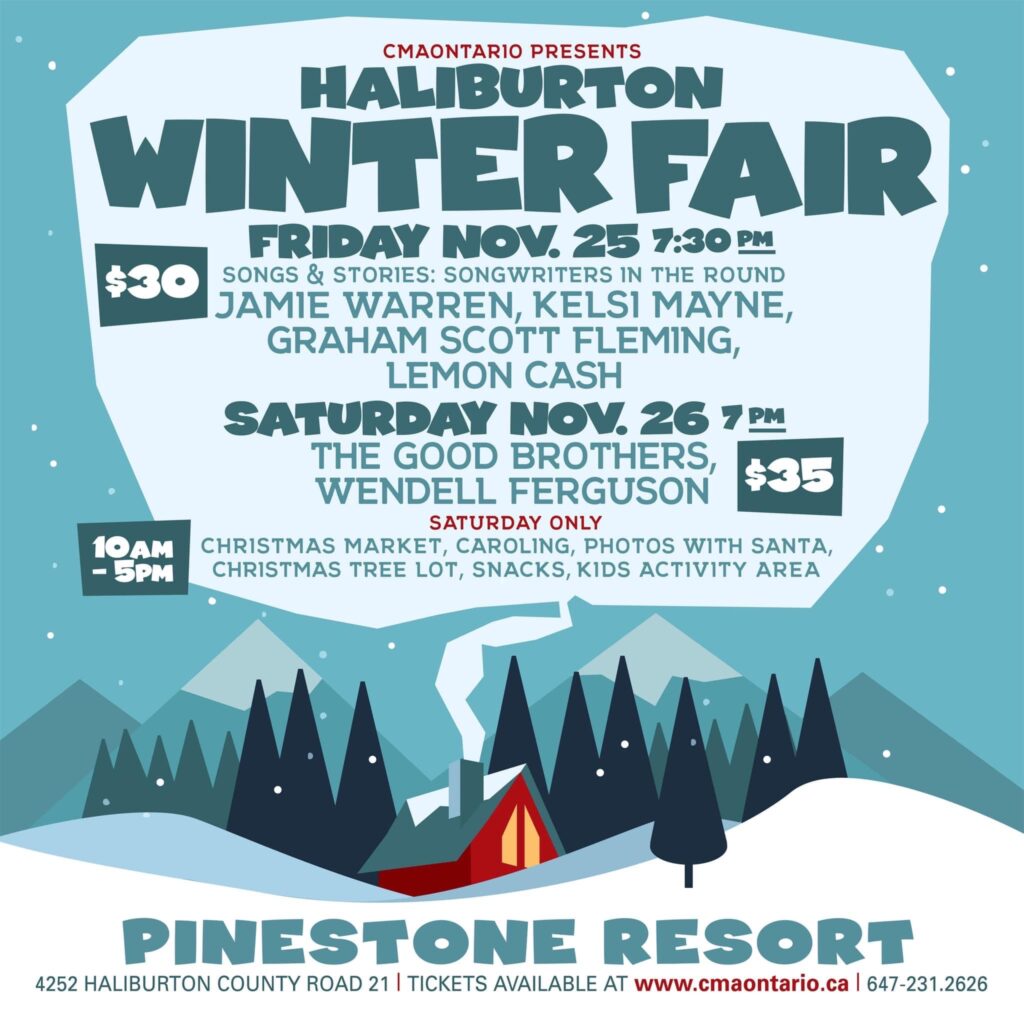 This is a photo of a poster for the Haliburton Winter Festival
