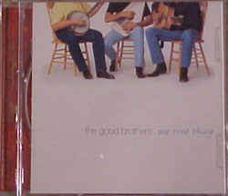 This is the cover for the cd One True Thing, by The Good Brothers Band.