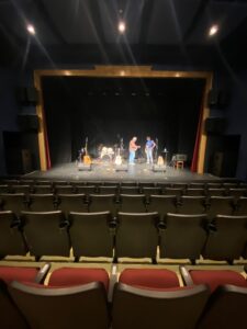 This is an image of the Marigold Cultural Centre stage from the audience.